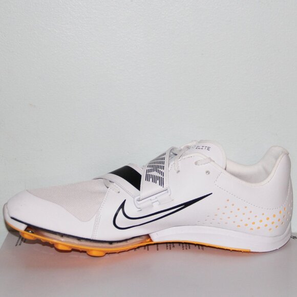 Nike Air Zoom Long Jump Elite Track Shoes Mens 11.5 White Pink Orange